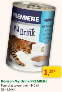 Boisson My Drink PREMIERE Pour chat saveur thon