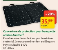 Couverture de protection pour banquette arrière AniOne