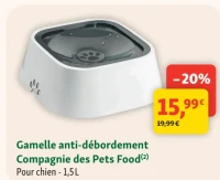 Gamelle anti-débordement Compagnie des Pets Food