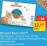 Maxi pack Royal Canin senior > 15 ans
