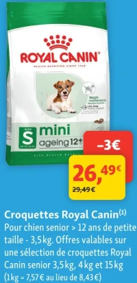 Croquettes Royal Canin mini ageing 12+