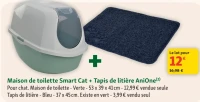 Maison de toilette Smart Cat + Tapis de litière AniOne