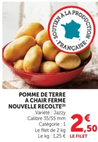 Pomme de terre à chair ferme