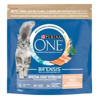 Purina ONE Croquettes pour Chat Stérilisé à la Truite 1,5 kg