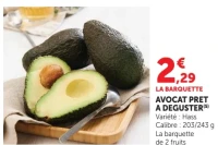 Avocat prêt à déguster Hass