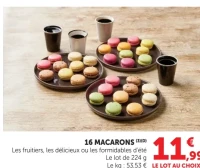16 MACARONS
