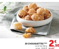 20 CHOUQUETTES