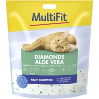 MultiFit Diamonds Litière Silice Aloe Vera 16 l