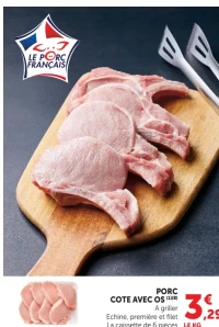 Porc Cote avec os