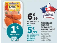 Morceaux choisis de poulet Maître Coq