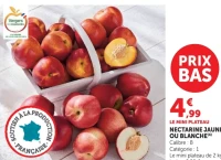 Nectarine jaune ou blanche