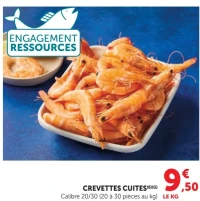 Crevettes cuites