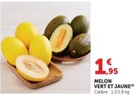 Melon vert et jaune