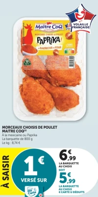 Morceaux choisis de poulet Maître Coq