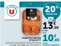 TOMATES FARCIES ET RIZ U