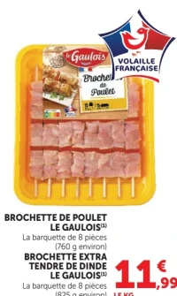 Brochette de poulet Le Gaulois