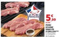 Porc Échine sans os à griller