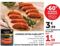 Chorizo extra à griller Séhoir Bodéga