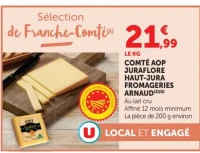 COMTÉ AOP JURAFLORE HAUT-JURA FROMAGERIES ARNAUD
