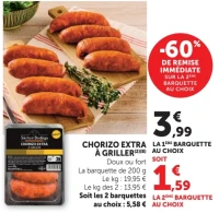 Chorizo extra à griller Séchoir Bodéga