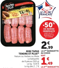 Mini Tapas Tendre et Plus