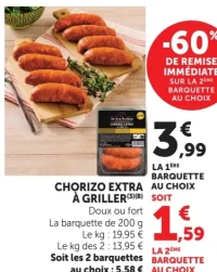 Chorizo extra à griller