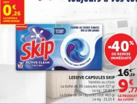 Lessive Capsules Skip Active Clean