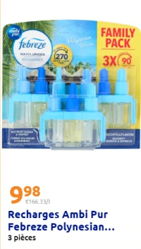 Recharges Ambi Pur Febreze Polynesian Waves