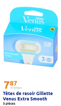 Têtes de rasoir Gillette Venus Extra Smooth
