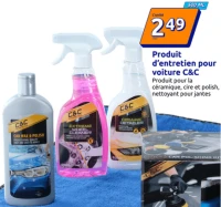 Produit d'entretien pour voiture C&C