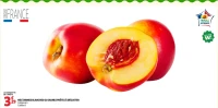 Nectarines blanches ou jaunes prêtes à déguster