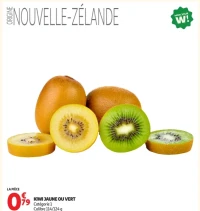 Kiwi jaune ou vert