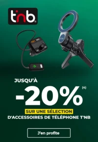 Jusqu'à -20% sur une sélection d'accessoires de téléphone T'NB