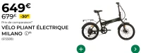 Vélo pliant électrique Milano