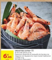Crevettes cuites