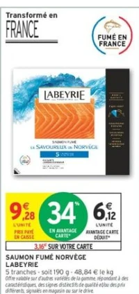 SAUMON FUMÉ NORVÈGE LABEYRIE