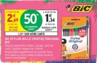 20 Stylos-bille Cristal Original BIC