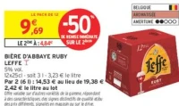 Bière d'abbaye Ruby Leffe