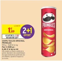 CHIPS TUILES ORIGINAL PRINGLES