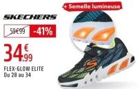 Chaussures enfant lumineuses Skechers FLEX-GLOW ELITE