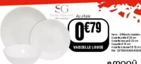 Vaisselle Louise Secret de Gourmet