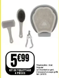 Kit de toilettage 4 pièces