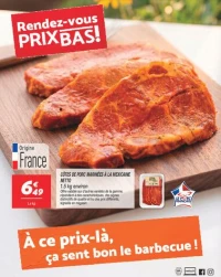 Côtes de porc marinées à la mexicaine 