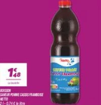 Boisson saveur pomme cassis framboise