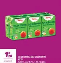 Jus de pomme à base de concentré