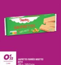 Gaufrettes fourrées noisettes