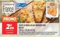 Filets de merlu blanc meunière msc 