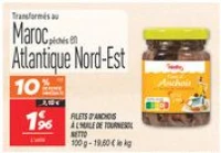 Filets d'anchois à l'huile de tournesol 