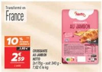 Croissants au jambon 