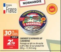 Camembert de normandie aop 